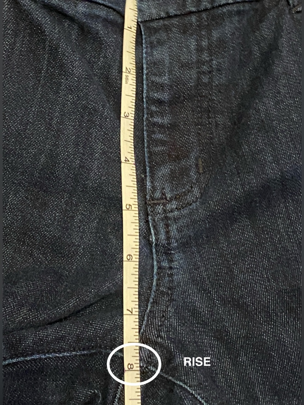 EDDIE BAUER-Size 12P-Curvy Trouser Dark Wash, Mid Rise,Flare Stretch Denim Jeans - Picture 7 of 12
